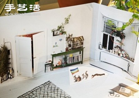 芬蘭設(shè)計(jì)工作室Houm設(shè)計(jì)DIY的房間紙模 -  rpnrmr.com