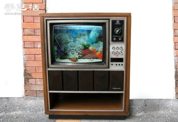 舊電視手工DIY改造懷舊魚缸水族箱圖解教程 -  rpnrmr.com