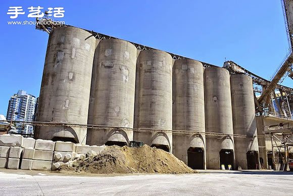 DIY巨大小黃人涂鴉 讓水泥工廠不再灰蒙蒙 -  rpnrmr.com