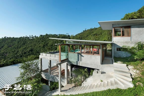 泰國蘇美島擁抱自然的開放式度假屋設(shè)計 -  rpnrmr.com