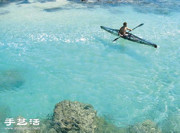 全透明獨木舟設(shè)計 讓你一眼盡收海底美景 -  rpnrmr.com