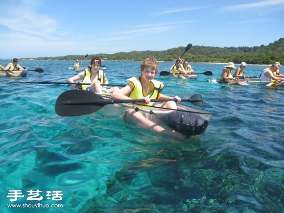 全透明獨木舟設(shè)計 讓你一眼盡收海底美景 -  rpnrmr.com