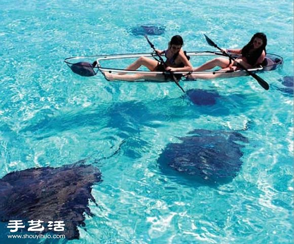 全透明獨木舟設(shè)計 讓你一眼盡收海底美景 -  rpnrmr.com