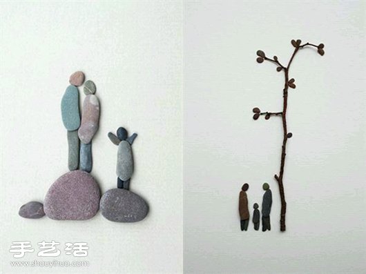 創(chuàng)意DIY石塊拼貼畫 簡單又神奇的藝術(shù)創(chuàng)作 -  rpnrmr.com