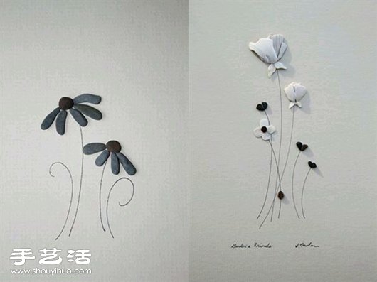 創(chuàng)意DIY石塊拼貼畫 簡單又神奇的藝術(shù)創(chuàng)作 -  rpnrmr.com