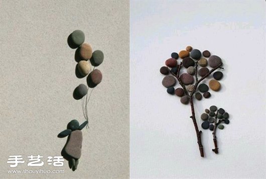 創(chuàng)意DIY石塊拼貼畫 簡單又神奇的藝術(shù)創(chuàng)作 -  rpnrmr.com