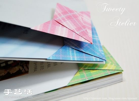 三角形書簽折紙方法 折三角形書簽圖解教程 -  rpnrmr.com