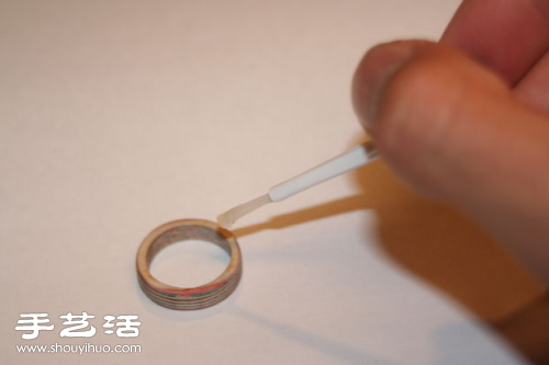 純手工打造圓環(huán)木戒指圖解教程 -  rpnrmr.com