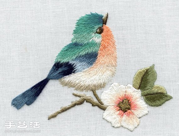 南非設(shè)計(jì)師Trish手工花鳥刺繡作品 -  rpnrmr.com