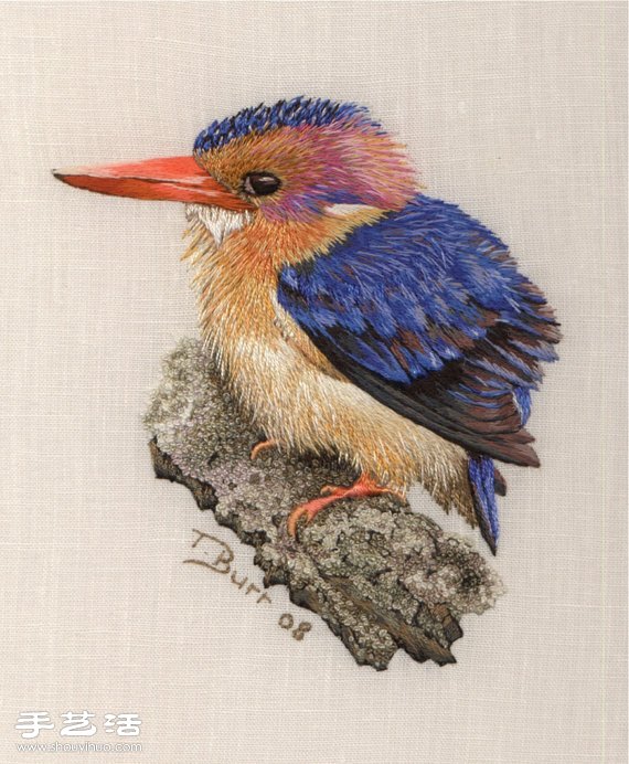 南非設(shè)計(jì)師Trish手工花鳥刺繡作品 -  rpnrmr.com
