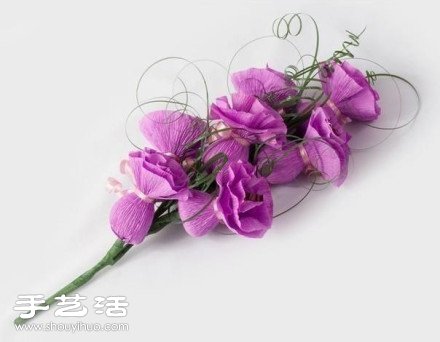 美麗皺紋紙花束手工制作方法圖解教程 -  rpnrmr.com