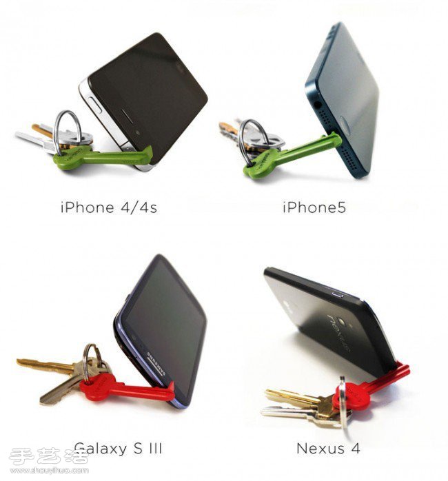 鑰匙造型的超輕便手機(jī)支架 Keyprop -  rpnrmr.com