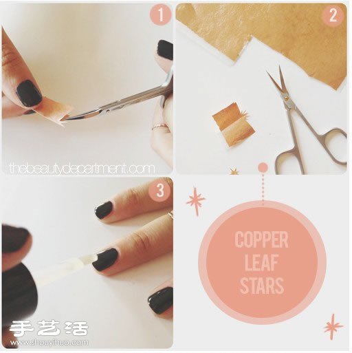 DIY在家也能輕松完成的葉子圖紋美甲 -  rpnrmr.com