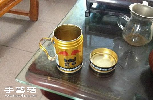 紅牛罐子DIY制作超酷帥水杯 -  rpnrmr.com