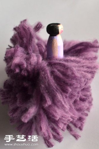 毛線+木夾子 DIY手工制作婚慶用花仙子玩偶 -  rpnrmr.com