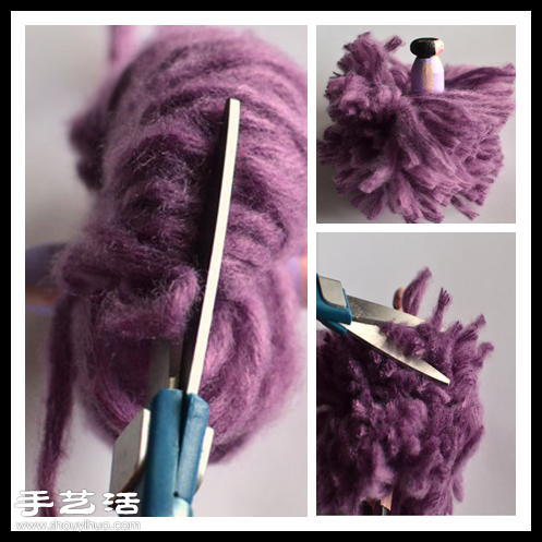 毛線+木夾子 DIY手工制作婚慶用花仙子玩偶 -  rpnrmr.com