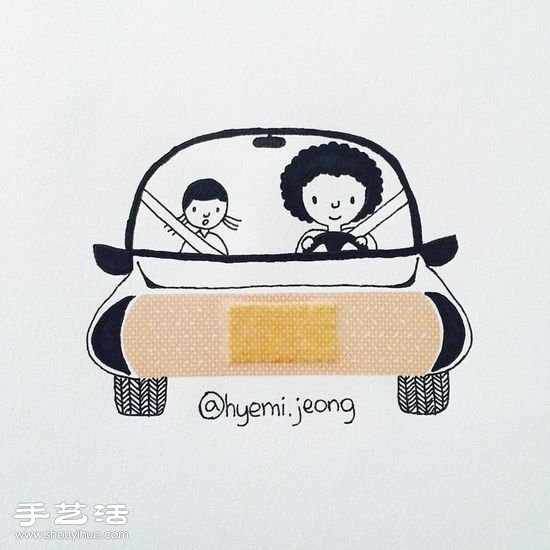 韓國插畫師Hyemi Jeong的創(chuàng)意簡筆畫 -  rpnrmr.com
