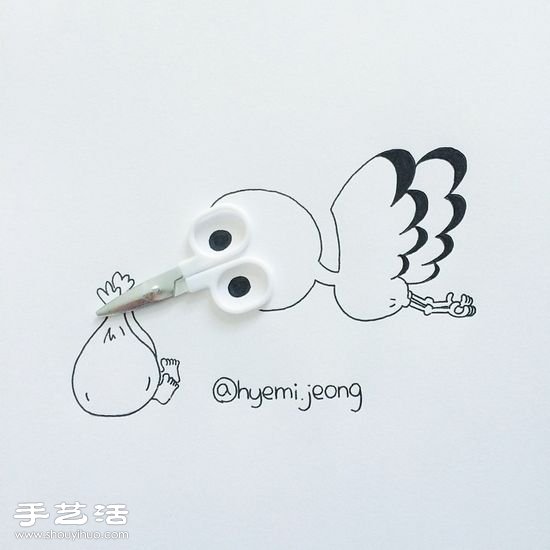 韓國插畫師Hyemi Jeong的創(chuàng)意簡筆畫 -  rpnrmr.com