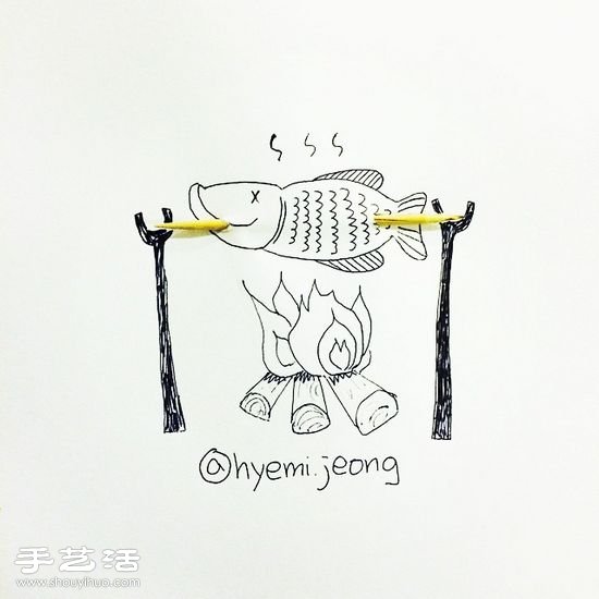 韓國插畫師Hyemi Jeong的創(chuàng)意簡筆畫 -  rpnrmr.com