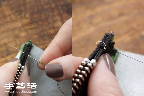 帶拉鏈自然風(fēng)手工布袋/手袋制作圖解教程 -  rpnrmr.com