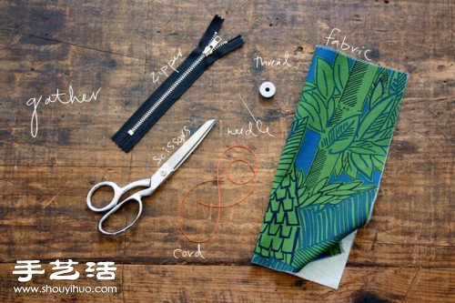 帶拉鏈自然風(fēng)手工布袋/手袋制作圖解教程 -  rpnrmr.com