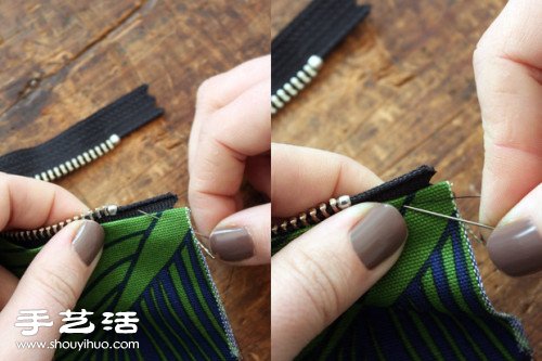 帶拉鏈自然風(fēng)手工布袋/手袋制作圖解教程 -  rpnrmr.com