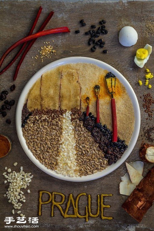 藝術(shù)家們利用各種食材DIY的創(chuàng)意拼貼畫 -  rpnrmr.com
