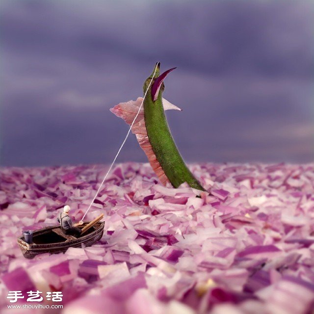 藝術(shù)家們利用各種食材DIY的創(chuàng)意拼貼畫 -  rpnrmr.com
