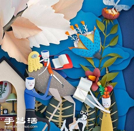 立體夸張的紙模作品 融合了多種手工技藝 -  rpnrmr.com