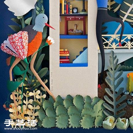 立體夸張的紙模作品 融合了多種手工技藝 -  rpnrmr.com
