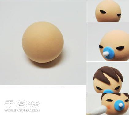 睡覺寶寶玩偶軟陶粘土DIY手工制作圖解教程 -  rpnrmr.com