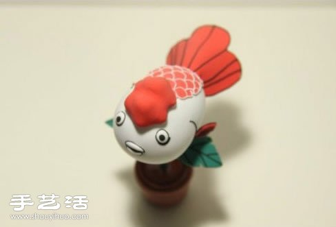 軟陶DIY手工制作肥肥金魚玩偶盆栽圖解教程 -  rpnrmr.com