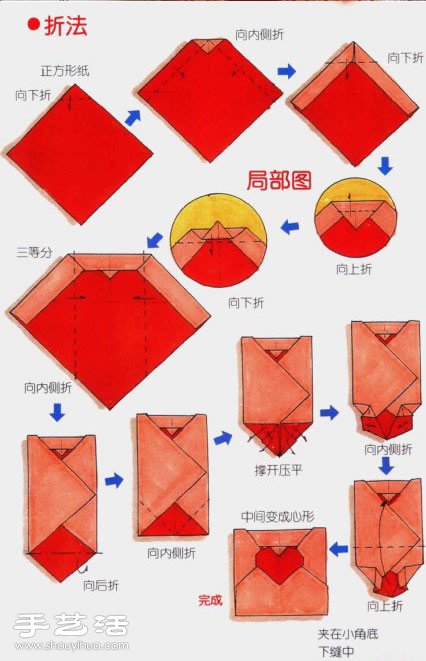 帶愛(ài)心的信封折紙 折有心形的信封方法圖解 -  rpnrmr.com