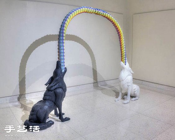 利用鉛筆、粉蠟筆手工拼出的立體雕塑作品 -  rpnrmr.com
