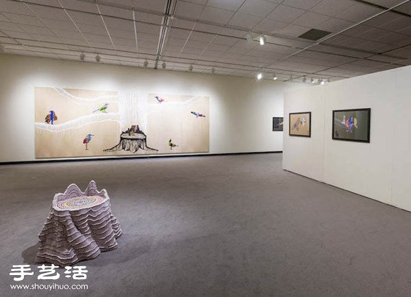 利用鉛筆、粉蠟筆手工拼出的立體雕塑作品 -  rpnrmr.com