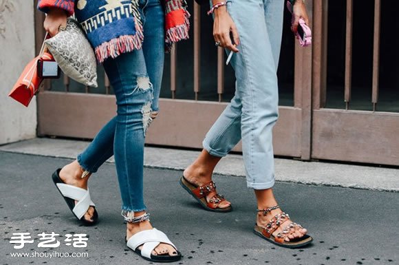 從時(shí)尚街拍中取經(jīng) 必學(xué)牛仔褲穿搭技巧 -  rpnrmr.com