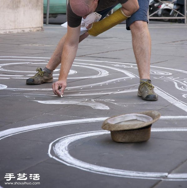 羅馬藝術(shù)家的街頭粉筆涂鴉藝術(shù) -  rpnrmr.com