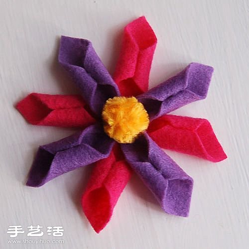 不織布DIY布花教程 不織布布藝花手工制作 -  rpnrmr.com