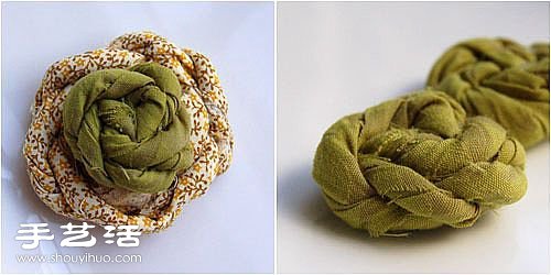 布頭手工DIY制作漂亮的布藝裝飾花圖解教程 -  rpnrmr.com