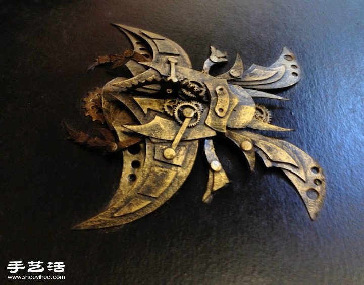 充滿金屬質(zhì)感的蒸汽朋克創(chuàng)意紙模作品 -  rpnrmr.com