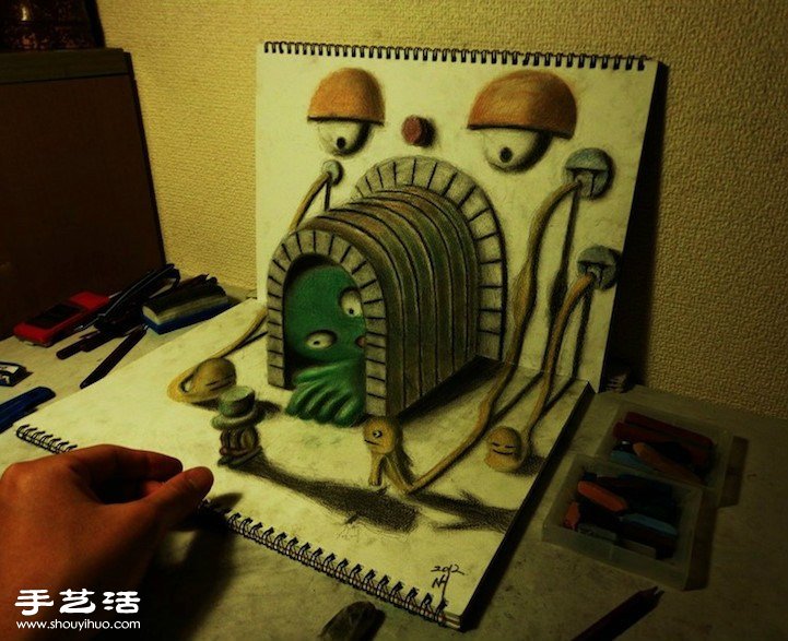 超逼真3D立體素描 躍然紙上令人嘆為觀止! -  rpnrmr.com