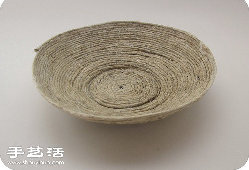田園風麻繩碗盤 麻繩果盤手工制作圖解教程 -  rpnrmr.com