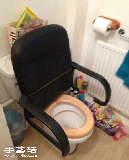 牛人DIY的高大上座便器 老板專用！ -  rpnrmr.com