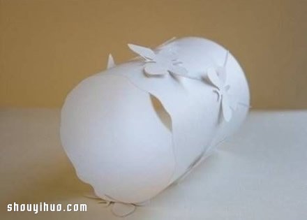 玻璃瓶+鐵絲+剪紙 手工制作浪漫蝴蝶飛燭臺(tái) -  rpnrmr.com