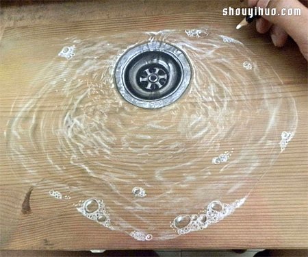 普通鉛筆手繪真假難辨的超寫實3D木板畫!! -  rpnrmr.com
