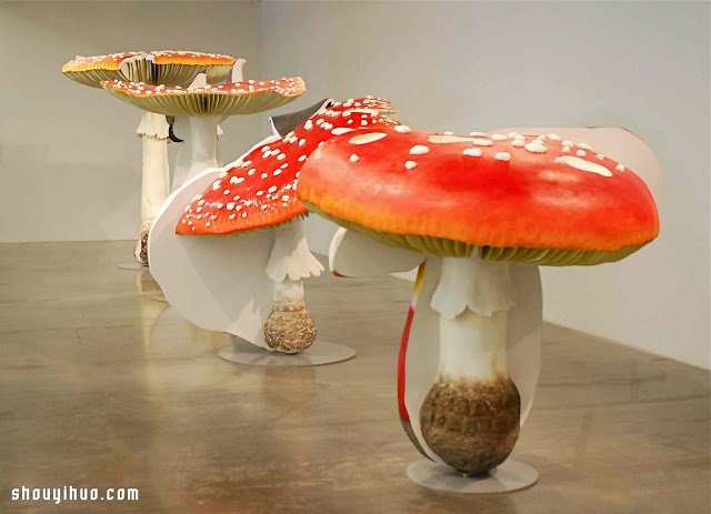 詭異又可愛的巨型蘑菇裝置雕塑作品 -  rpnrmr.com