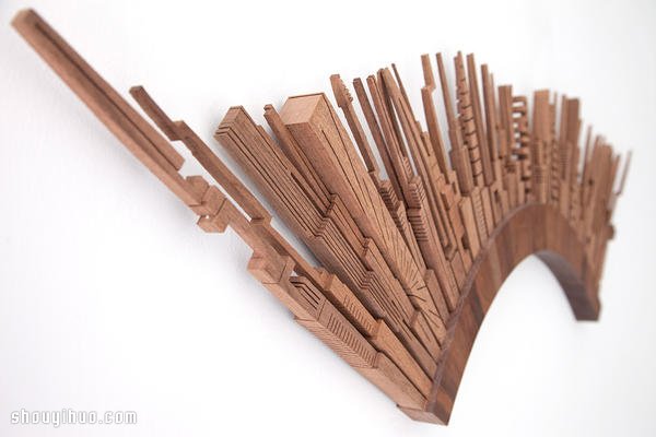 讓人驚艷的立體木雕城市天際線 -  rpnrmr.com
