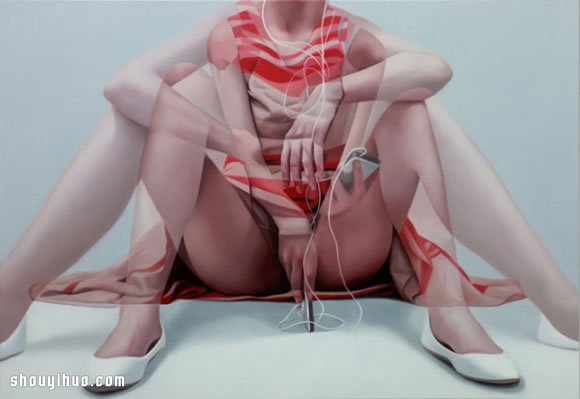 模仿攝影多重曝光手法畫出性感女生生活照 -  rpnrmr.com