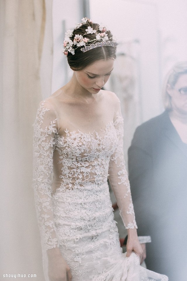 Reem Acra Fall 2015 令人驚艷婚紗頭飾 -  rpnrmr.com