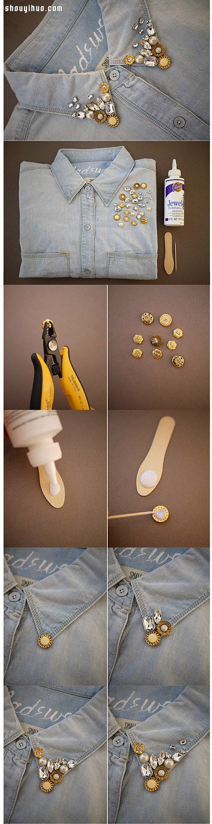 舊牛仔布襯衫改造 DIY獨一無二做舊風襯衫 -  rpnrmr.com